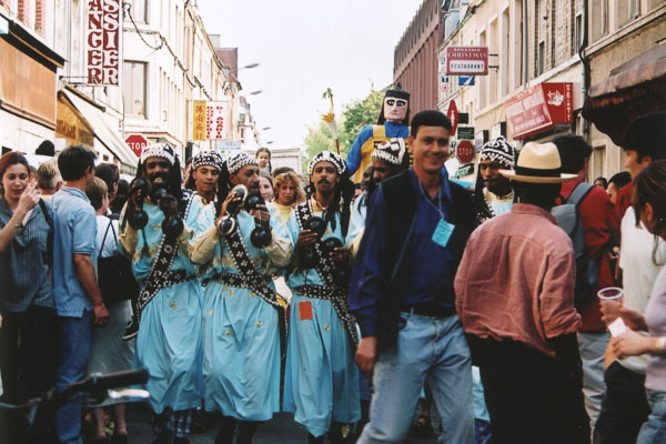 People enjoying the festival La Louche d'Or